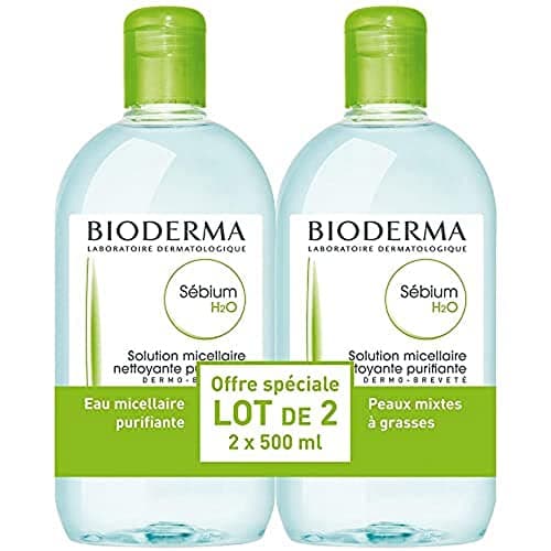 Image of Bioderma Sebium H2O Micelle Solution, 2 x 500 ml