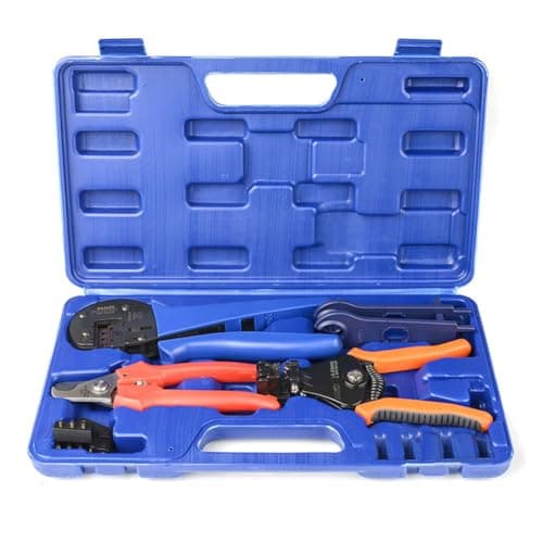 Image of iCrimp KIT-2546S-UK Solar Crimping Tool Kit with Wire Cutter and Stripper, IWS4 Crimper for 2.5/4/6mm² Solar PV Cables, Assembly and Disassembly Tools for Solar Connectors
