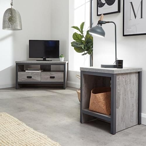 Image of GFW Boston Simple Lamp Table, Grey