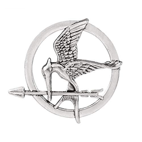 Image of The Hunger Games Movie Mockingjay Prop Rep Pin (Silver)