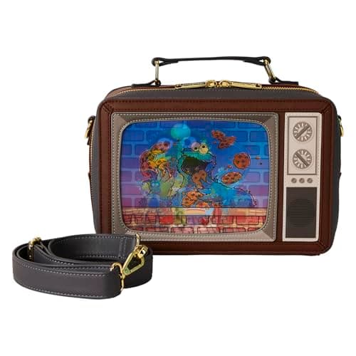 Image of Loungefly Sesame Street Lenticular Retro TV Crossbody Bag