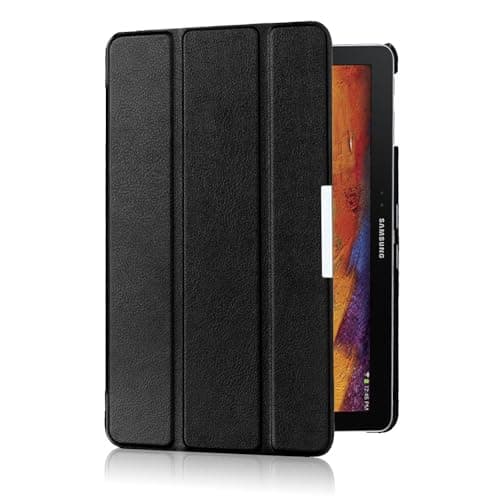 Image of Case Cover for Samsung Galaxy Tab Pro 10.1 Tablet SM-T520/T525 T521, Lightweight Magnetic Closure PU Leather Flip Shockproof Auto Wake/Sleep Smart Cover (black)
