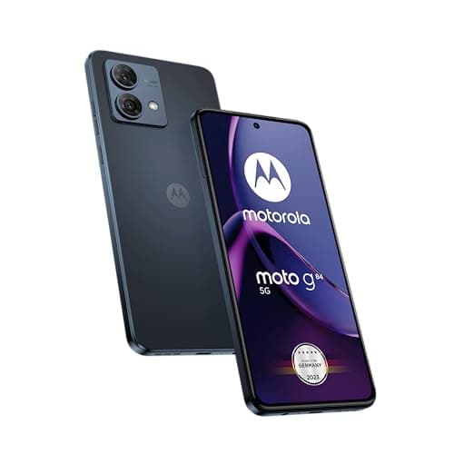 Image of Motorola Moto g84 5G (6.5 inch (16.5 cm) FHD+ Display, 50 MP Dual Camera, 12/256 GB, 5000 mAh, Android 13) Midnight Blue (Renewed)