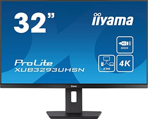Image of iiyama XUB3293UHSN-B5-31.5", IPS, 3840X2160/60Hz, 1H1DP1Type-C, RJ45, HAS