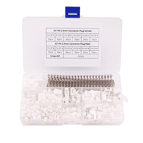 Image of RFaha 920pcs JST-PH Kit 2.0mm 2/3/4/5/6/7 Pin Female Head Plug JST Adapter Housing Connector Cable Socket Male Female Crimp DIP Kit(PH#2-7)