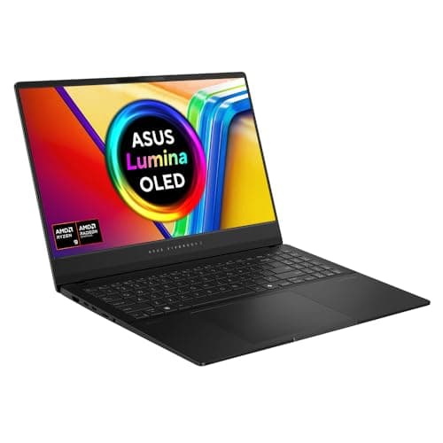 Image of ASUS Vivobook S15 OLED M5506UA 15.6" 3K 120Hz OLED Laptop (AMD Ryzen 9-8945H, 16GB RAM, 1TB PCIe SSD, UK Layout RGB Backlit Keyboard, Windows 11 Home)