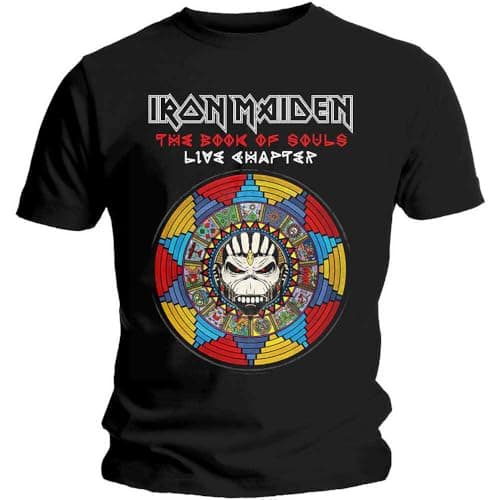 Image of Iron Maiden Book of Souls Live Chapter Official Tee T-Shirt Mens Unisex (Small) Black