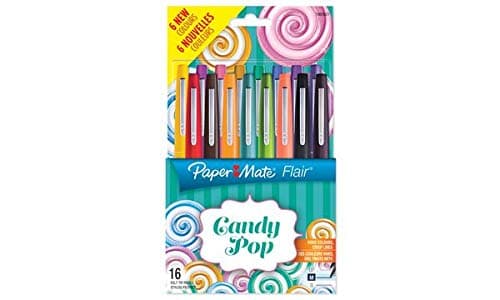 Image of Paper:Mate Flair Candy Pop Fibre Tip Pens Box of 16 Pack of 16
