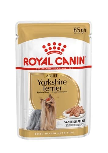Image of Royal Canin Yorkshire Terrier Adult Dog Food Wet Pouches 85g (Pack of 12)