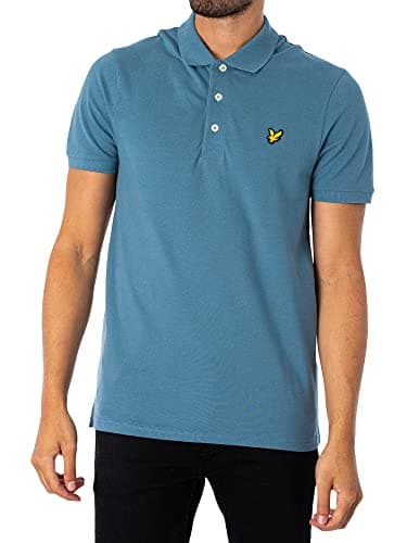 Image of Lyle & Scott Mens Short Sleeve Polo Shirt Skip Blue S