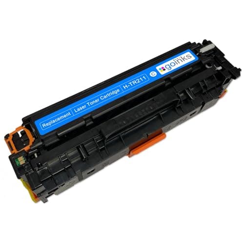 Image of Go Inks 1 Cyan Laser Toner Cartridge to replace HP CF211A (131A) Compatible/non-OEM for use with HP LaserJet Pro 200 Color Printers