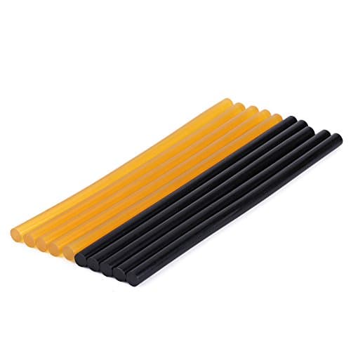 Image of Keenso 10Pcs Hot Glue Sticks Paintless Dent Repair Kit Glue Sticks for Car Repair Dent Removal 11mm 270mm - 10Pcs/Set 5 Pack Black & 5 Pack Yellow dent puller glue