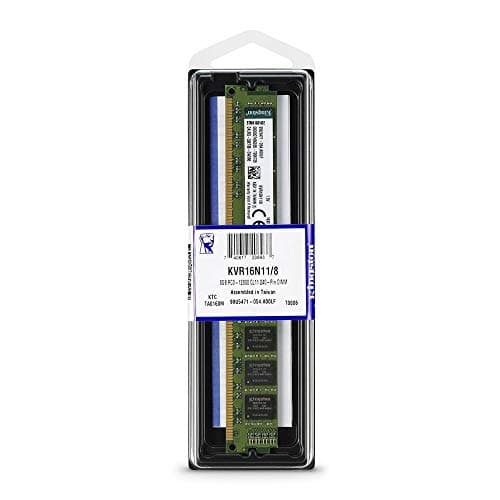 Image of Kingston ValueRAM 8GB 1600MT/s DDR3 Non-ECC CL11 DIMM 1.5V KVR16N11/8 Desktop Memory
