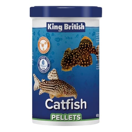 Image of King British – Catfish Pellets 600g – Multi-Vitamin Complete Sinking Food for Catfish & Other Bottom-Feeding Tropical Fish – Clear Water Formula –Natural ingredients – Support A Healthy Immune System