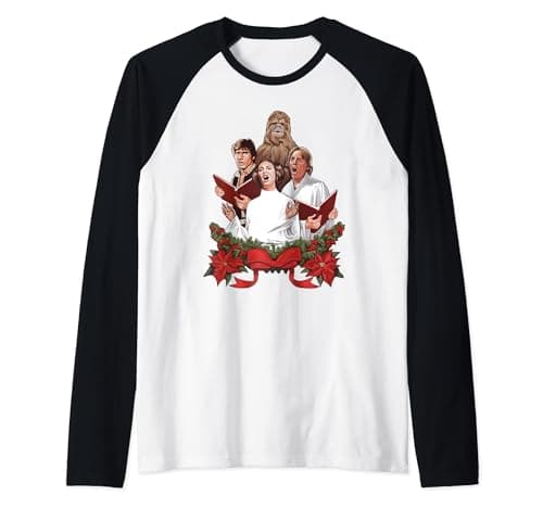 Image of Star Wars Christmas Jedi Carols Raglan Baseball Tee