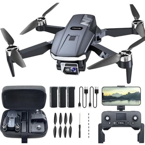 Image of GPS Drone with Camera 4K UHD for Adults, RC Quadcopter with 90 Min Long Flight Time, Long Control Range, Auto Return, Auto Follow, Brushless Motor, Ideal for Beginners – NAFYRE N11 PRO