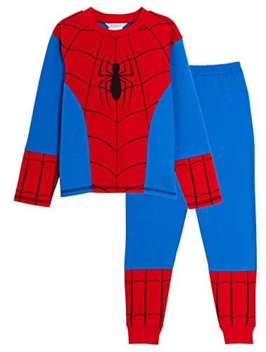 Image of Marvel Boys Spiderman Pyjamas Dress Up 2-3 Years Red/Blue