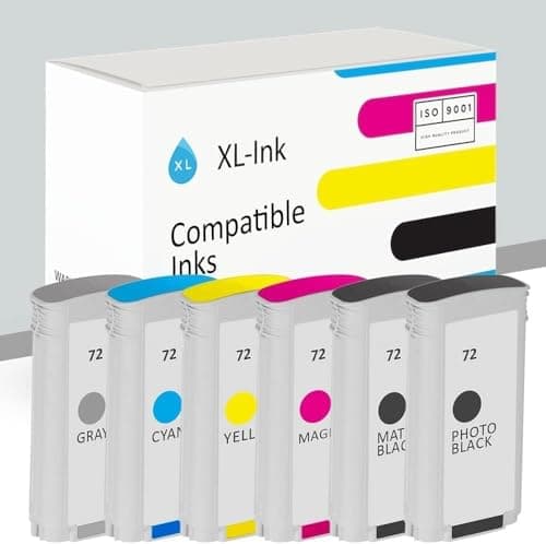Image of XL-Ink Compatible with HP 72 - MTBK/PHBK/C/M/Y/G - Set of 6