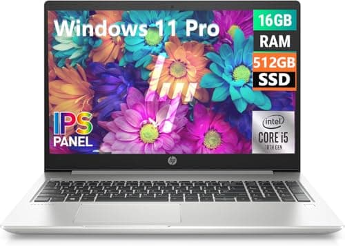 Image of HP ProBook 450 G7 Business Laptop, 15.6-Inch(1366x768), Intel Core i5-10210U, 16GB RAM, 512GB SSD, US QWERTY Keyboard, Windows 11 Pro (Renewed)