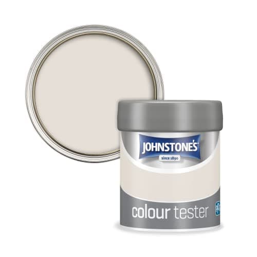 Image of Johnstone's - Paint Tester Pots - Wall & Ceiling Paint - Champagne Crème - Emulsion - Easy to Apply - Dry in 1-2 Hours - 75ml