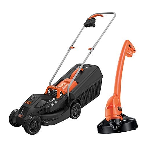 Image of BLACK+DECKER 32cm Electric Rotary Mower with GL250 Grass Strimmer