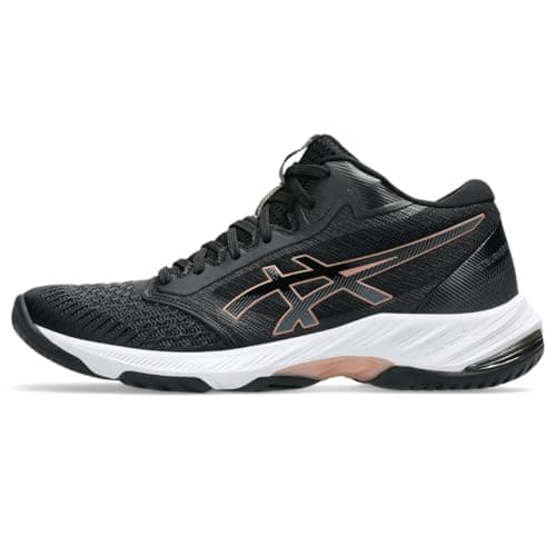 Image of ASICS Women's Netburner Ballistic Ff 3 Volleyball Shoe Sneaker, Black/Rose Gold, 7 UK