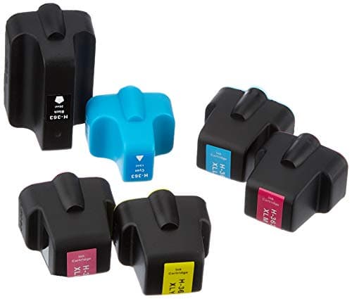 Image of 1 Go Inks Compatible Set of 6 to replace HP 363 Printer Ink Cartridges (6 Inks) - Compatible/non-OEM for HP Photosmart Printers, Black, Cyan, Magenta, Yellow, High Capacity
