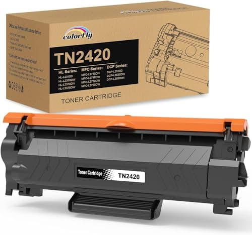 Image of TN2420 TN2410 Toner Cartridge Compatible for Brother 2420 2410 Black for Brother HL-L2350DW L2310D L2370DN L2375DW MFC-L2710DN L2710DW 2730DW 2750DW DCP-L2510D L2350DW L2550DN Printer (Black)
