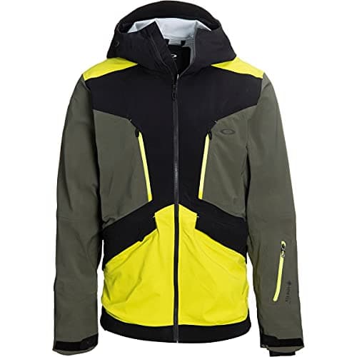 Image of Oakley Men’s Alpine Shell 3L Gore-Tex Jacket - 3D-Engineered Articulated Sleeves - Winter Jackets for Men, Blackout, Large