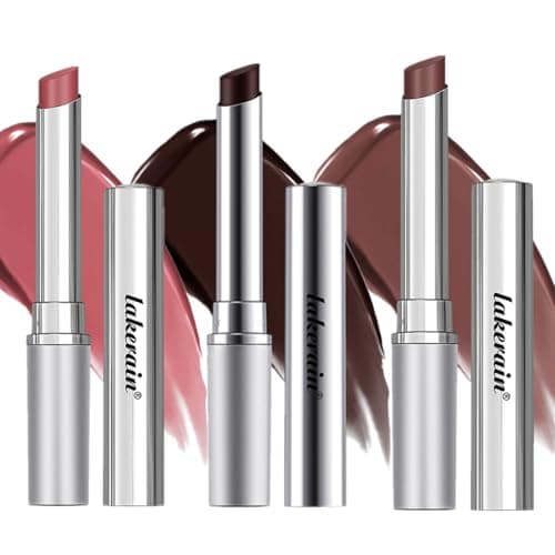 Image of 3PCS Honey Lipstick Set, Hydrating Lipstick Tinted Lip Balm For Dry Lips, Nourishing Lip Balm Natural Black Cherry Tint Lipstick Lip Care Makeup (# Black+Pink+Nude)