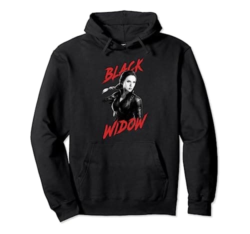 Image of Marvel Avengers: Endgame Black Widow Contrast Portrait Pullover Hoodie