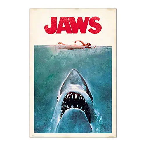 Image of Grupo Erik Poster Jaws - 36 x 24 inches / 91.5 x 61 cm - Shipped Rolled Up - Cool Posters, Art Poster, Wall Posters & Prints