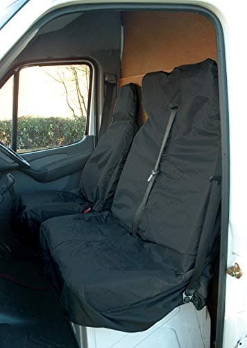 Image of BITS4REASONS MAYPOLE NEW MODEL MP6525 UNIVERSAL BLACK VAN/PICK-UP SEAT COVER SET DRIVER AND PASSENGER TWIN SEAT - WATERPROOF HEAVY DUTY