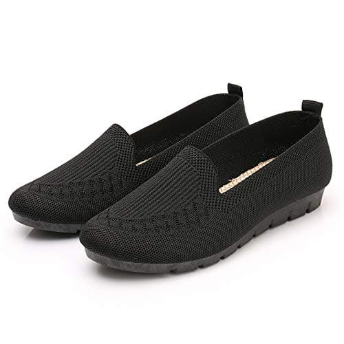 Image of Generic Womens Shoes Loafers Women Orthopedic Shoes Canvas Shoes Women Loafers Slip On Walking Shoes - Breathable Knit Mesh & Non-Slip Soft Sole, Lightweight Arch Support Comfort Flats for Work Travel