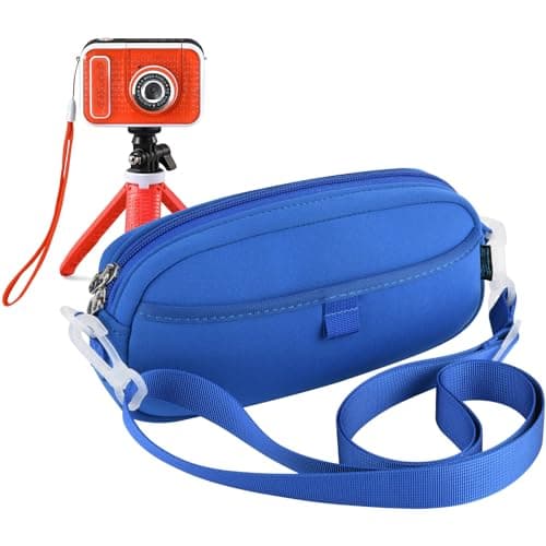 Image of Beautyflier Kids Camera Case for VTech KidiZoom Creator Cam Hold Complete Camera&Tripod, Camera Shoulder Bag for Kids with Adjustable Detachable Strap (Camera Not Included)