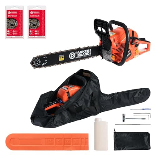 Image of 58cc 20" Petrol Chainsaw + 2 x Chains + More