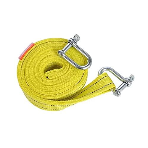 Image of ETOPARS 4M 5 Ton Tow Strap Heavy Duty Car Tow Cable Vehicle Recovery Rope Trailer Rope Pull Rope Strap Hooks Road Recovery U Buckle