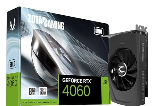 Image of ZOTAC GAMING GeForce RTX 4060 8GB Solo DLSS 3 8GB GDDR6 128-bit 17 Gbps PCIE 4.0 Super Compact Gaming Graphics Card, ZT-D40600G-10L