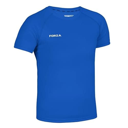 Image of FORZA Junior Boys’ Base Layer Top – Short Sleeve, Performance Fit, Moisture-Wicking, Quick-Dry, 4-Way Stretch, Anti-Odour Sizes. (Royal Blue, Extra Small)