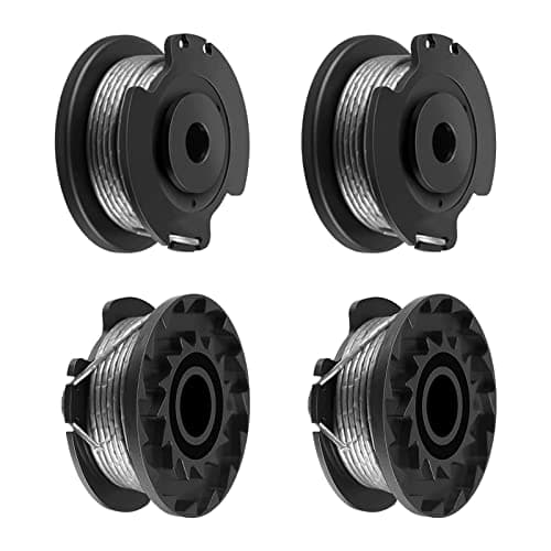 Image of 4 Pieces Strimmer Wire Replacement Spool and Line Compatible with Bosch ART 23 SL ART 26 SL, EasyGrassCut 18, 23, 26, 18-230,18-260, Grass Trimmer F016800569 F016800385