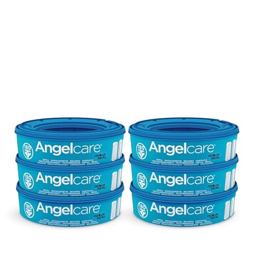 Image of Angelcare Round Refill, 6 Pack, for Original Nappy Disposal System (not new classic xl)