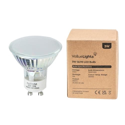 Image of MiniSun | 3W GU10 Energy Saving LED Light Bulb | LED Bulbs, Home Décor & Improvement Essential | 3000K Warm White