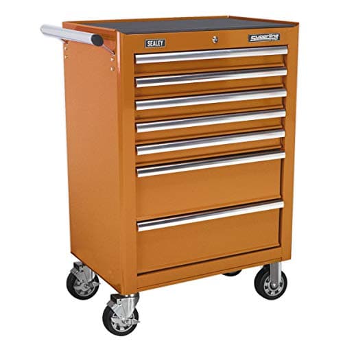 Image of Sealey Ap26479To Rollcab 7 Drawer With Ball Bearing Runners - Orange