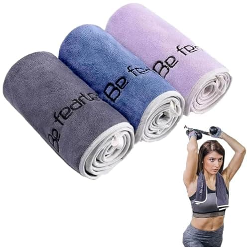 Image of Oaygat 3 Pack Gym Towels Microfiber Gym Towel Set 35 * 75cm Quick-Drying Fitness Exercise Workout Towels Soft and Absorbent Sports Cloths Sweat Rags for Gym Accessories Workout Equipment Yoga Golf
