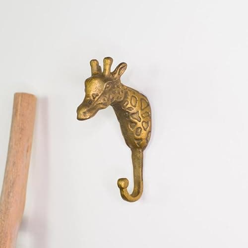 Image of Melody Maison Gold Metal Giraffe Wall Hook