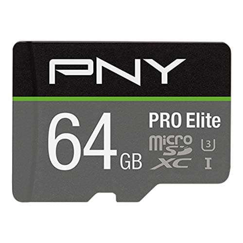 Image of PNY Pro Elite microSDXC card 64GB Class 10 UHS-I U3 100MB/s A1 V30