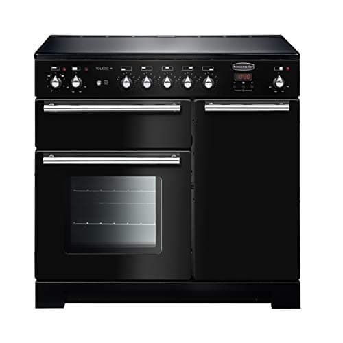 Image of Rangemaster Toledo + TOLP90EIGB/C 90cm Electric Range Cooker with Induction Hob - Black - A/A Rated