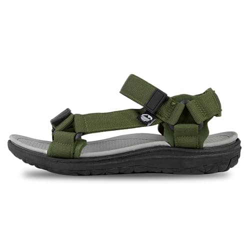 Image of Lakeland Active Men's Stonethwaite Adjustable Outdoor Walking Trekking Sandals - Moss Green - 10