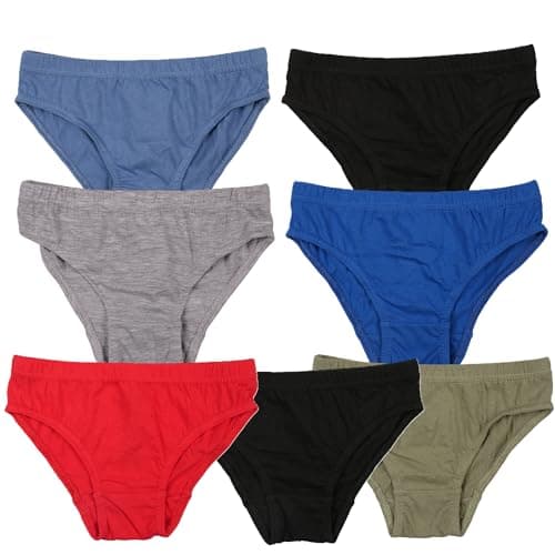 Image of Fashion by Purdashian Boys Pants | Multipack Cotton Mix Underwear | Young Boys Potty Training Toddler Briefs (UK, Age, 2 Years, 3 Years, Regular, Pack of 7 - Mixed Colours)