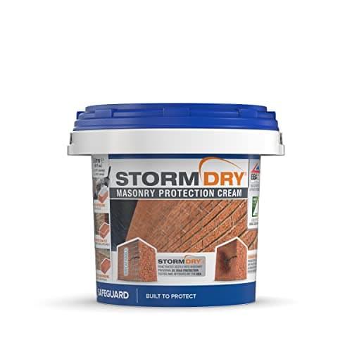 Image of Stormdry Masonry Waterproofing Cream (3 Litre) 25 Year BBA Approved Exterior Brick Sealer. Breathable, Colourless Brick, Concrete, Stone, Mortar, Sandstone & Granite Waterproofer